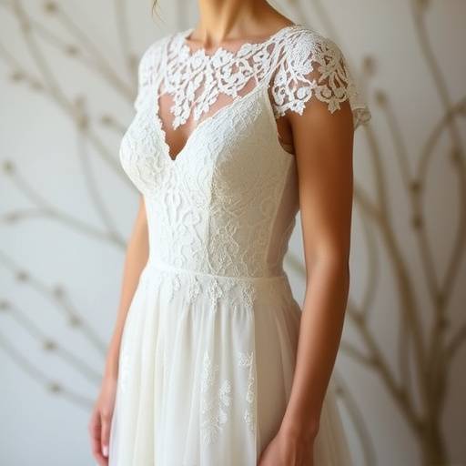 Abito da sposa in pizzo riciclato della collezione Sposa Eco-Chic