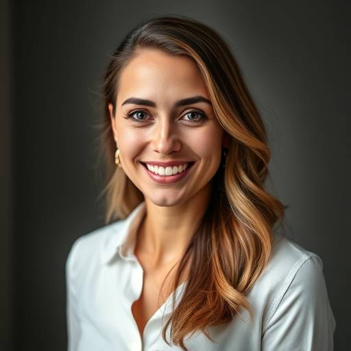 Ritratto di Sofia Bianchi, responsabile marketing e comunicazione di Eleganza Sostenibile